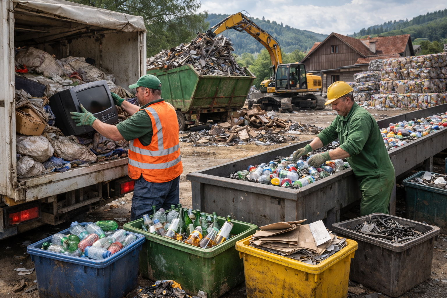 Fachgerechte Entsorgung mit Abholung und Recycling durch Räumprofi in Basel und Umgebung